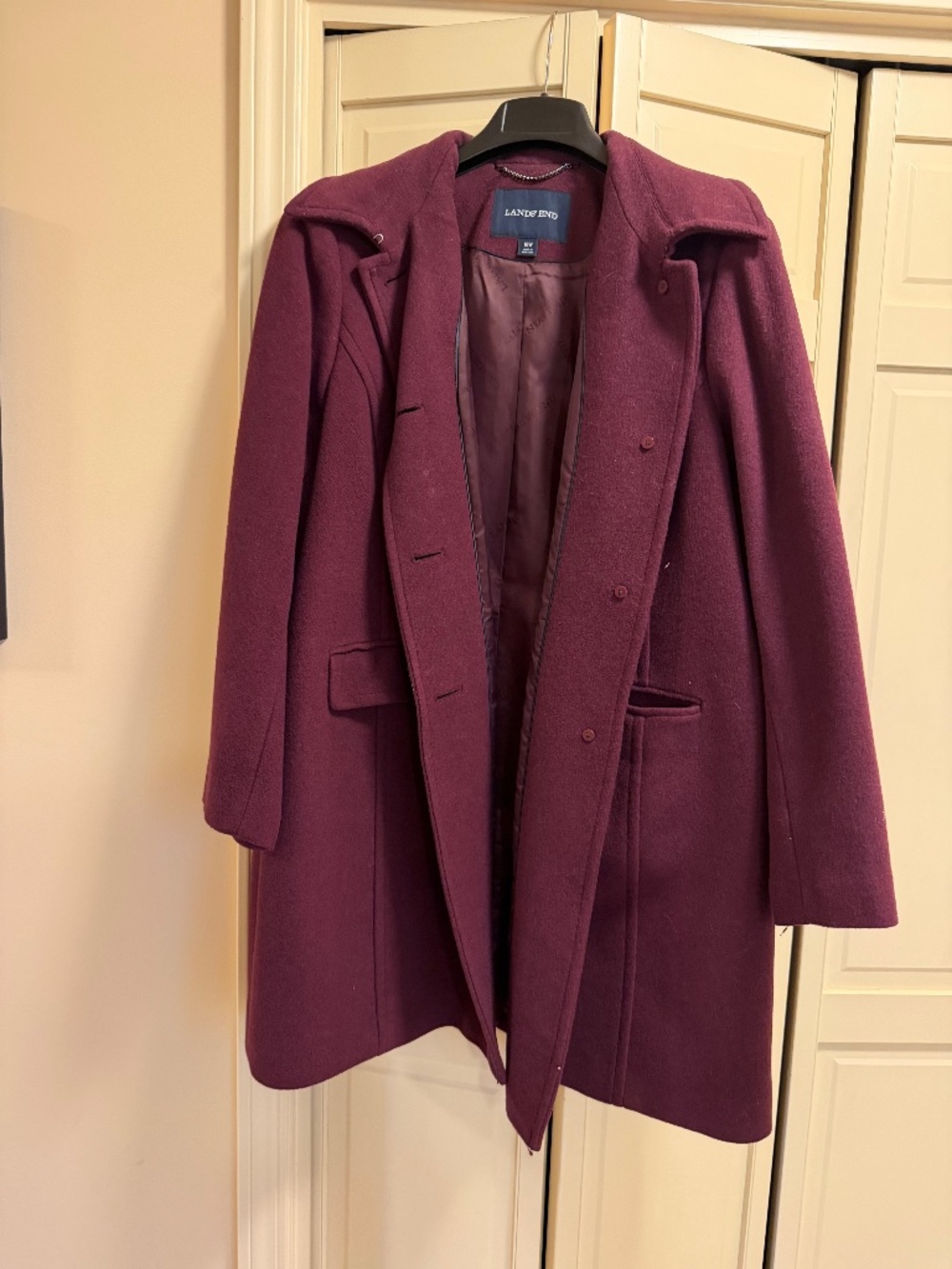 Lands end wool coat sz 18